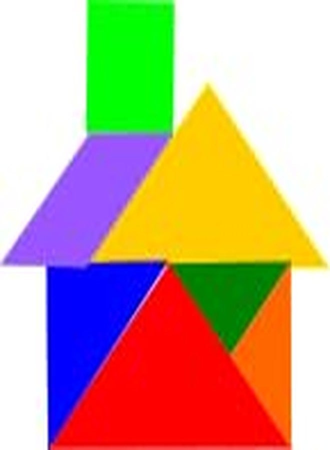 لعبة تانغرام خشبية من جيانوتوي | 7 مكعبات هندسية بألوان وأشكال مختلفة مع كتيب ألغاز | 13×13 سم | طلاء متعدد الألوان غير سام | تنمية المهارات الإدراكية والحركية الدقيقة | مناسبة للأطفال من عمر 5 سنوات فما فوق - Image 5